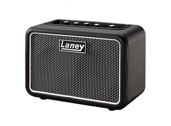 Laney  Mini STB Superg  - Amplificador de sobremesa compacto que funciona con pilas, Retraso de cinta y Bluetooth, Con el exclusivo Laney LSI (Laney Smartphone Insert): conecte su amplificador a su aplicación de guitarra fa...